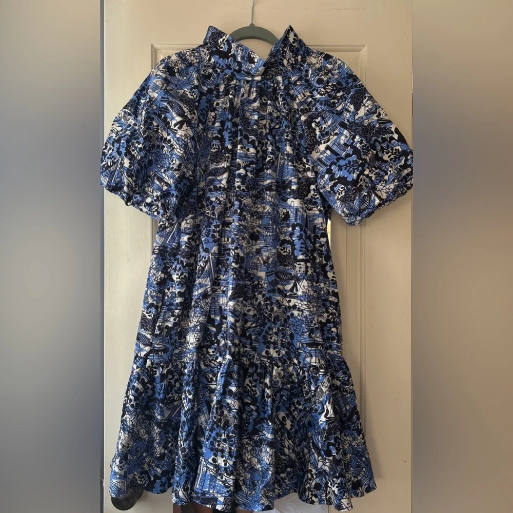 Kate Spade Blue and Black Mini Dress - Picture 6 of 9
